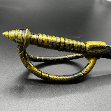 Набір 2 Шаблі довгі 65 см із подвійним ефесом рукоятки. Старовинна Бронза, Пластик, фото 8