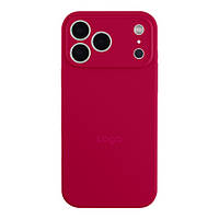 Чохол Silicone Case Full Size with Frame для iPhone 17 Pro Max Колір 37.Rose Red brooklyn