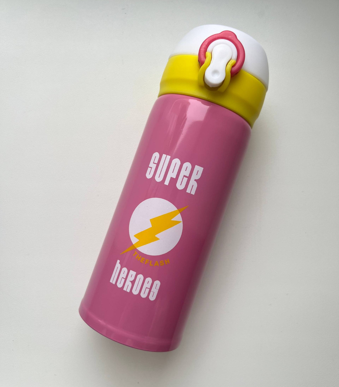 Термокружка для чаю та кави вакуумна нержавіюча сталь 250 мл «Супергерої Флеш», Термочашка термос для напоїв