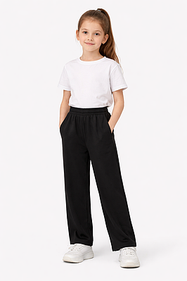 Дитячі штани для дівчинки чорні (6-10 років)