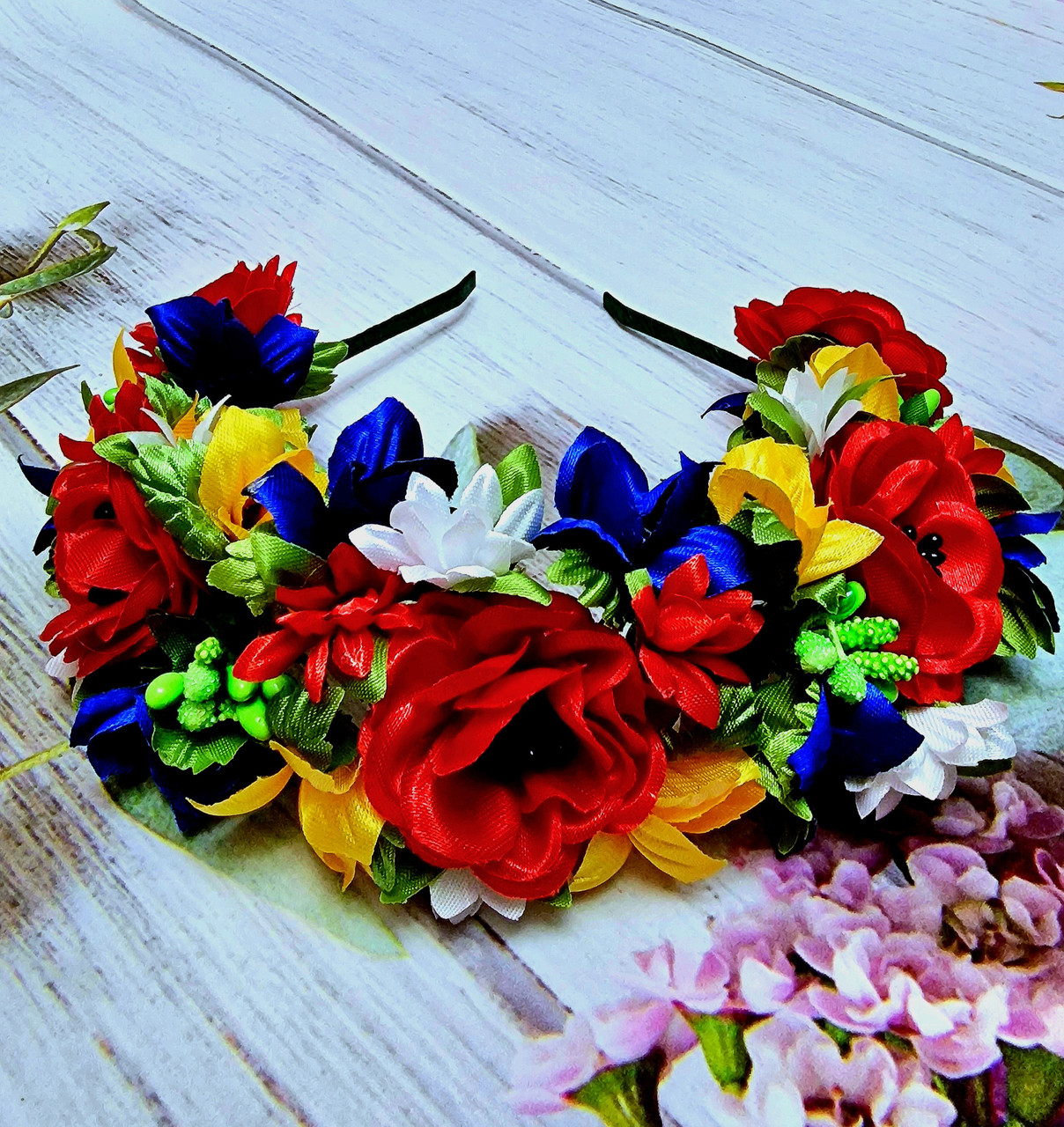 Обруч для волосся Традиція кольоровий, фото 1