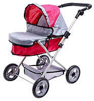 Дитяча іграшкова коляска для ляльок і пупсів з металевою основою та регульованою ручкою Дитячі іграшкові коляски