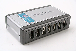 Хаб USB 2.0 7-port D-Link DUB-H7 з блоком живлення бу