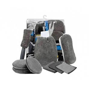 Набор полотенец из микрофибры 9 в 1 для мытья автомобиля