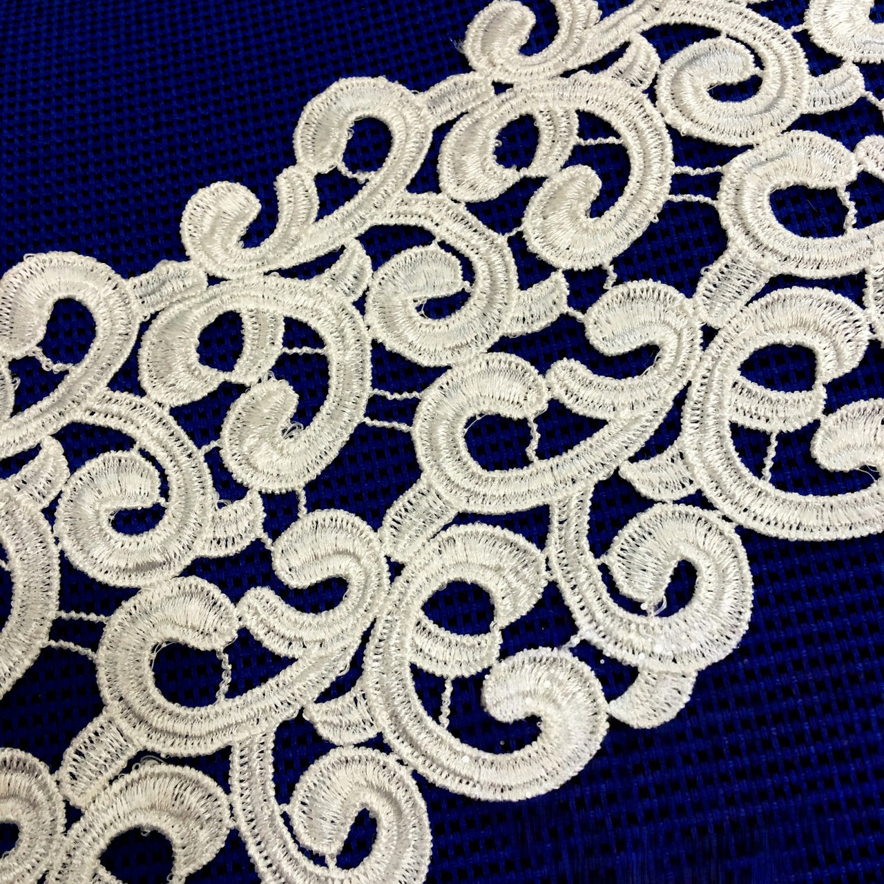 Мереживо (лейси), колір білий, ціна відрізок 13х50 см