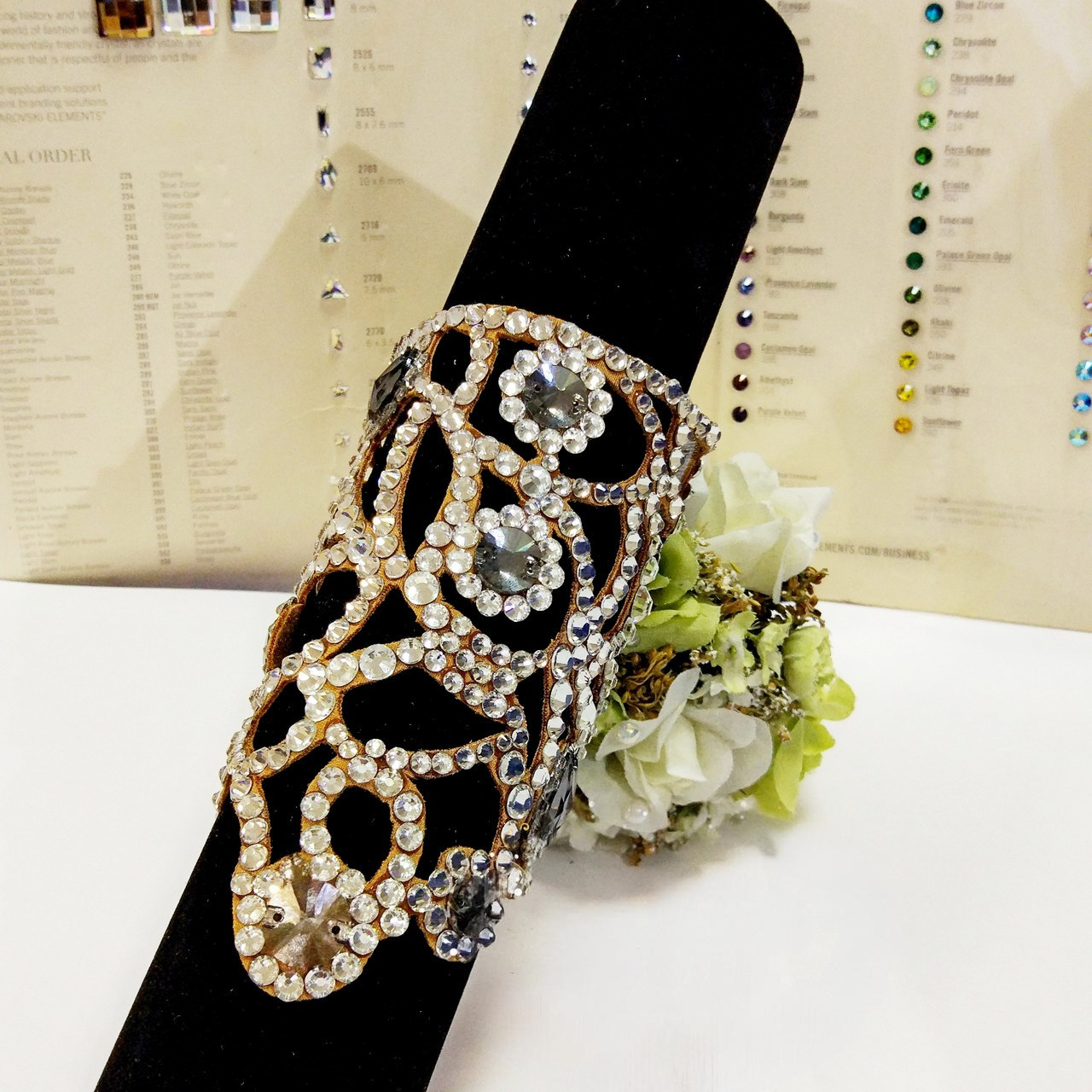 Браслет широкий мереживний