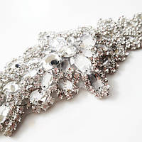 Хрустальний елемент термоклейовий, колір Сrystal, розмір 23х10 см, 1 шт.