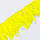 Тасьма перова з пір'я індичка, колір Yellow, ціна за 0.5 м, фото 3