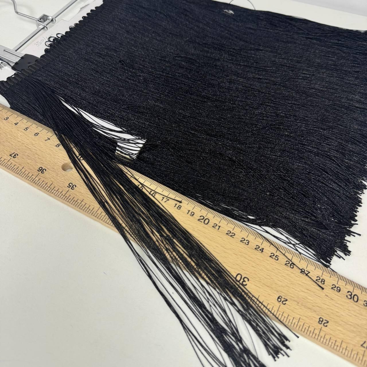 Бахрома шовкова. Колір Black 30 см*1м
