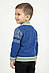 Кофта дитяча для хлопчика блакитного кольору з принтом 201744S, фото 3