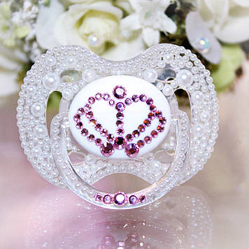 Пипка зі стразами та перлинками