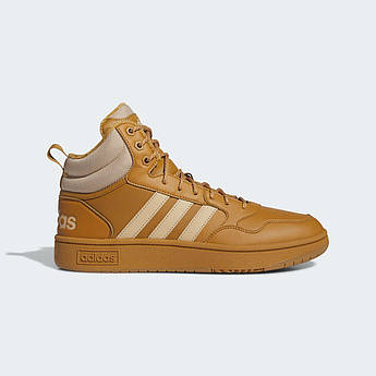 Кросівки Hoops 3.0 Mid Lifestyle Basketball Classic Fur Lining Adidas IF2636, Жовтий, Розмір — 44 2/3