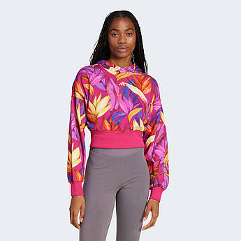 Худі x FARM Adidas JD6283, Рожевий, Розмір — L