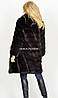 Шикарна шубу з хутра соболя, комір стійка, довжина 95 см, фото 4