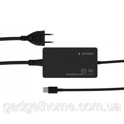 ТОП! Блок живлення мережевий Gembird TYPE-C/PD/65W, 28W QC/4.0/4.0+/28W (NPA-AC-PDQC65-01) - (gHome), фото 1