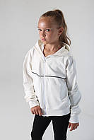 Кофта на блискавці для дівчинки Can SmileTime, молочна