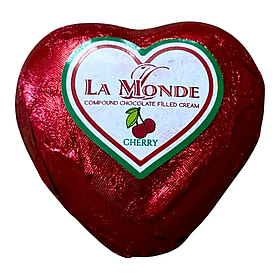 Цукерки La Ran La Monde Heart  серце шоколадне Вишня 1 кг. 2015