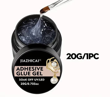 Густий клей гель для страз, кріплення об'ємного дизайну, типс Adgesive Glue Gel, 20г