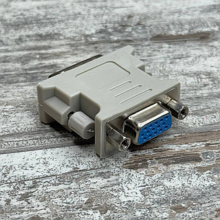 Адаптер DVI-I (24+5) – VGA, папа-мама, переходник для подключения VGA монитора к DVI-I видеокарте
