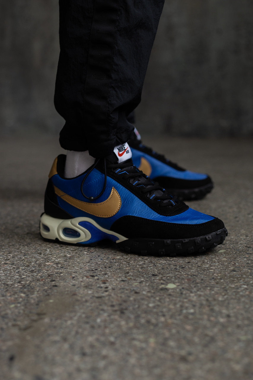 Nike Air Max Waffle SP Hyper Blue/Metallic gold, фото 1