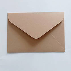 Конверт 162x113 мм, колір крафтовий