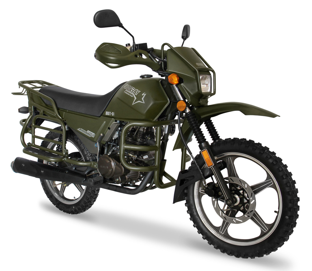 Мотоцикл Shineray XY 200 Intruder Зеленый - фото 1 - id-p495626490