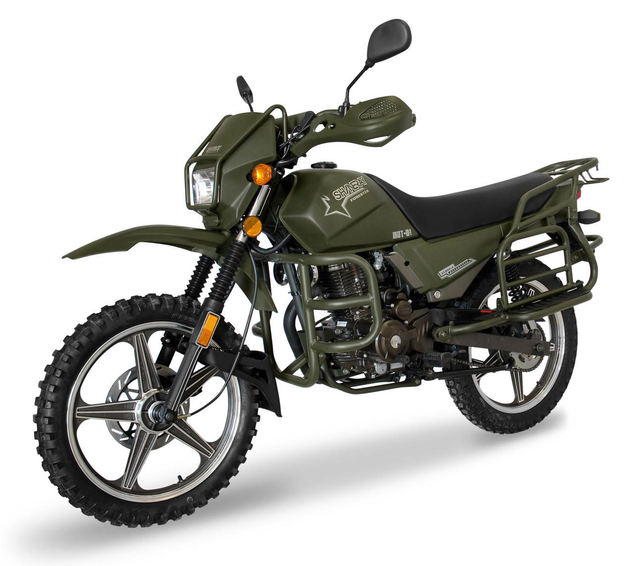 Мотоцикл Shineray XY 200 Intruder Зеленый - фото 4 - id-p495626490