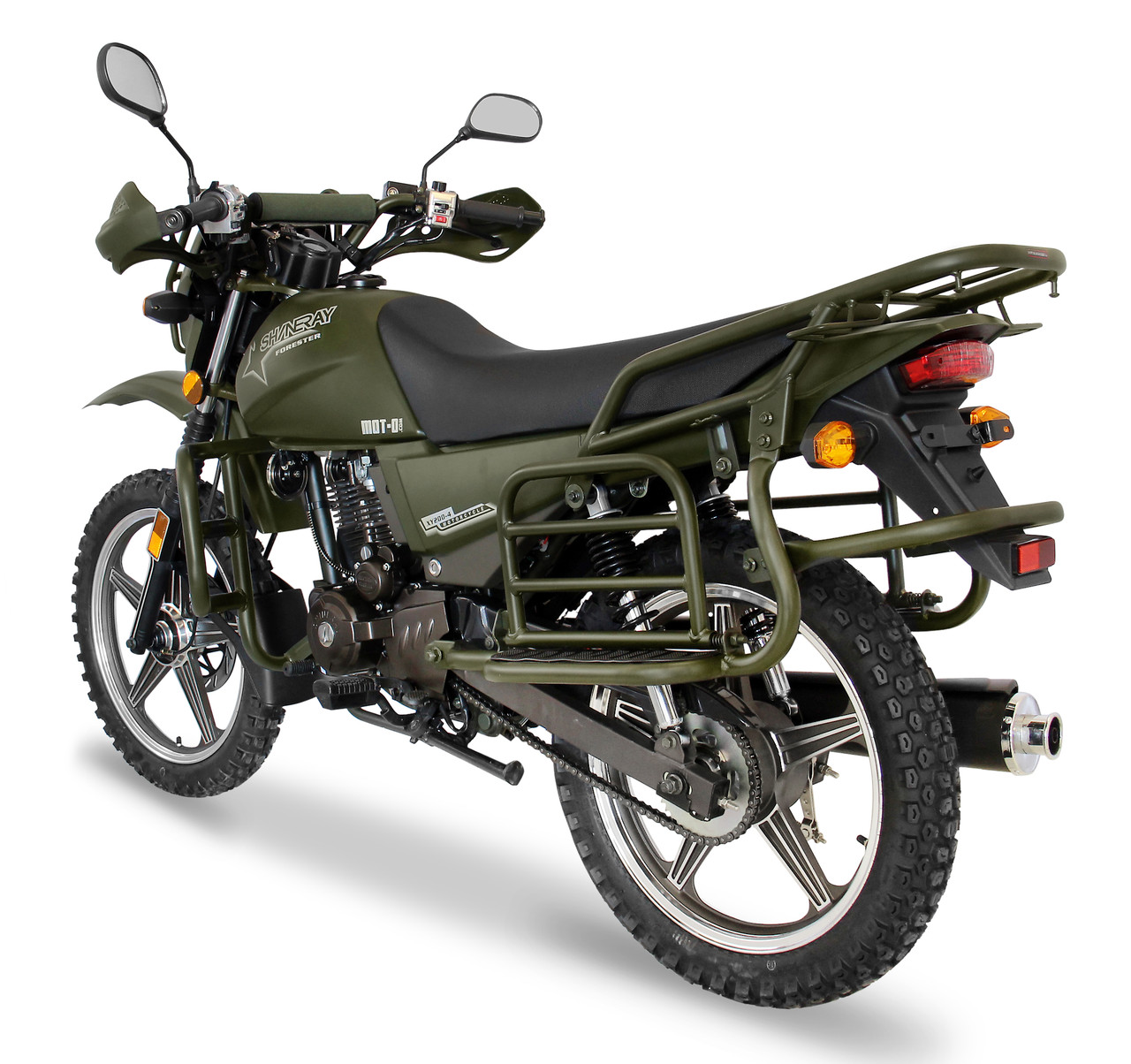 Мотоцикл Shineray XY 200 Intruder Зеленый - фото 5 - id-p495626490
