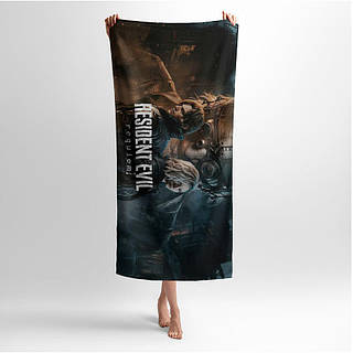 Рушник з принтом «Оселя Зла. Реквієм. Місто жаху. Resident Evil»