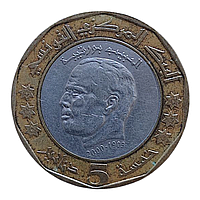Туніс 5 динарів, 1423 (2002) 2-а річниця - Смерть Хабіба Бургіба