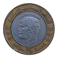 Туніс 5 динарів, 1423 (2002) 2-а річниця - Смерть Хабіба Бургіба