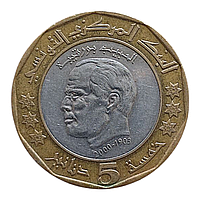 Туніс 5 динарів, 1423 (2002) 2-а річниця - Смерть Хабіба Бургіба