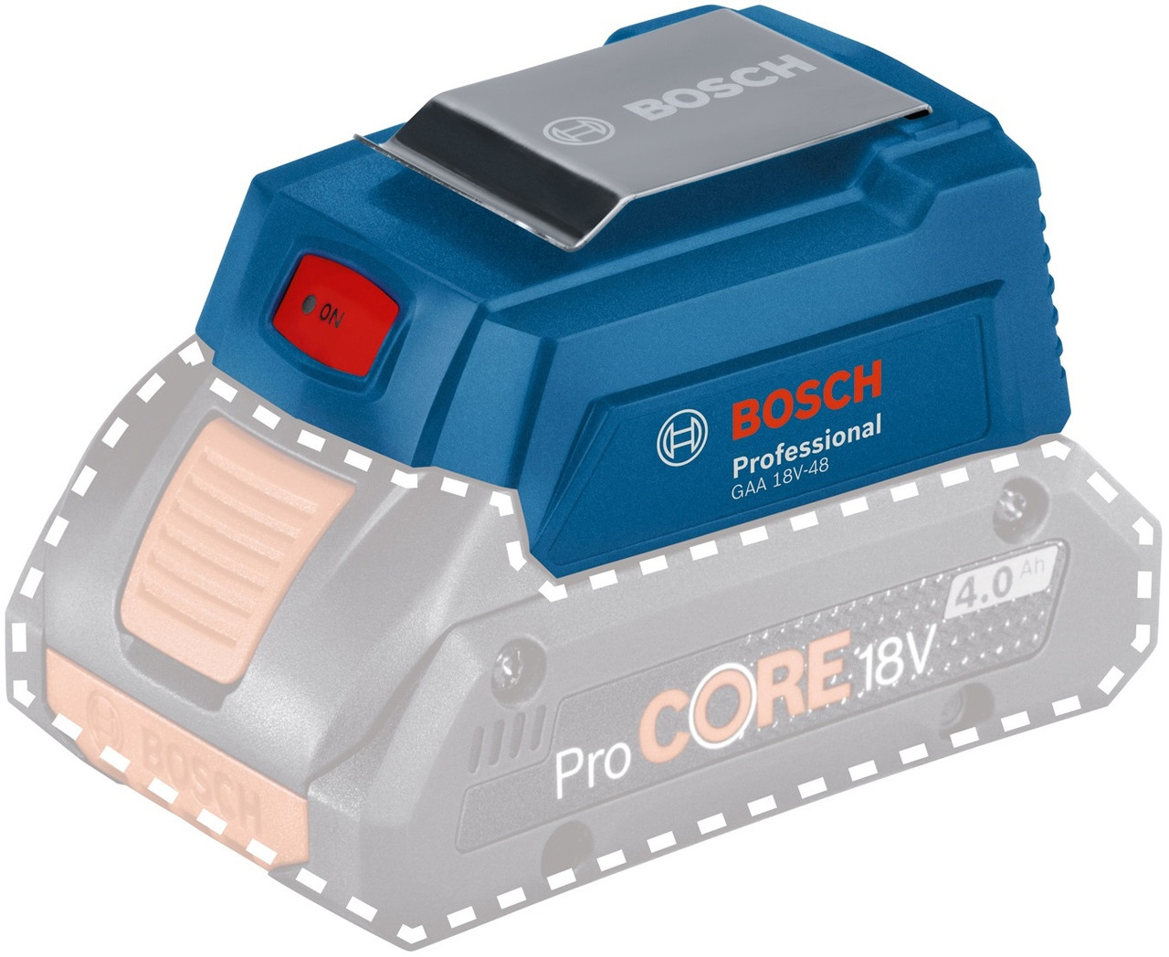Адаптер USB для батареї Bosch Professional GAA 18V-48 2.4А —  Офіційний