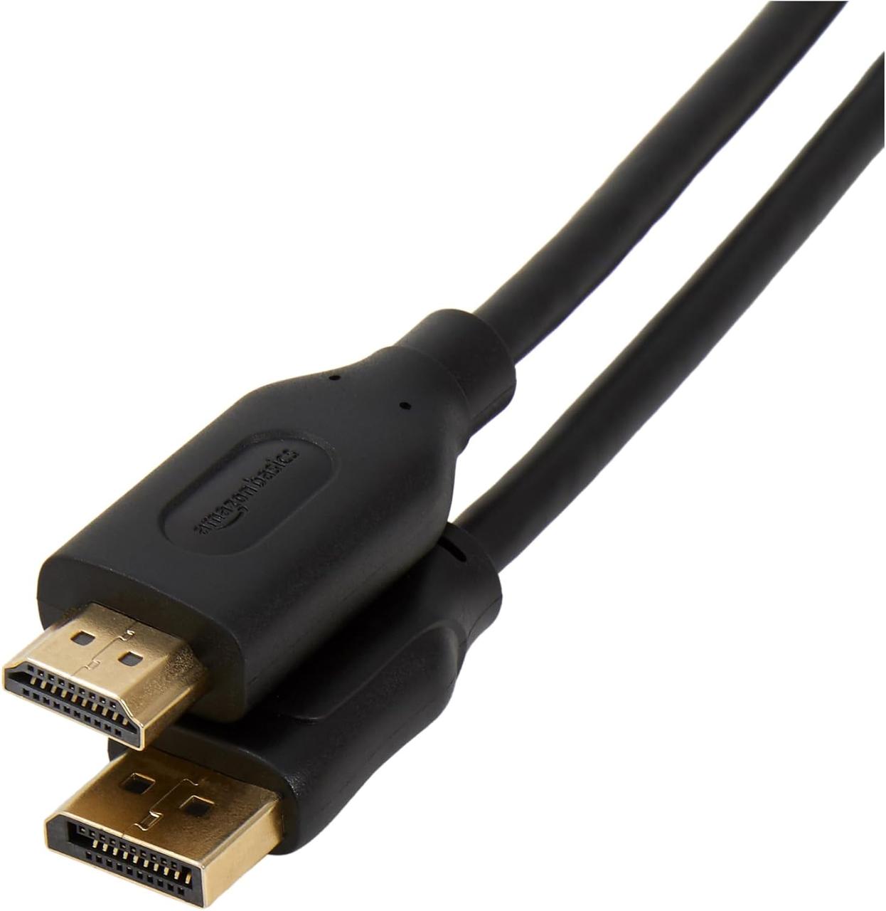 Кабель Amazon Basics DisplayPort – HDMI із позолоченими роз’ємами 4,5 м, фото 1