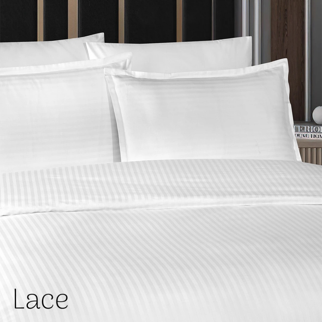 Постільна білизна поплін євро розмір Altinbasak Infinity Lace, фото 1