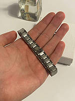 Чоловічий браслет Lacoste Чорний / Срібний