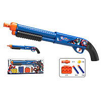 Рушниця 1118 3в1 (м'які кулі-присоски 6 шт., м'які кулі 6 шт., м'які кульки 8 шт.), кор., 55-19-5 см