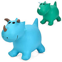 Стрибуні-тварині MS 4489 динозавр, ПВХ, 1250-1300г, 2 кольорі, кул., 24-29-13 см.