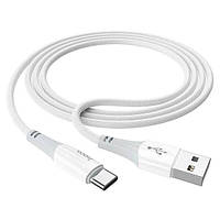 Кабель Type-C 3А тканинний, Білий Х70, 14784 Hoco