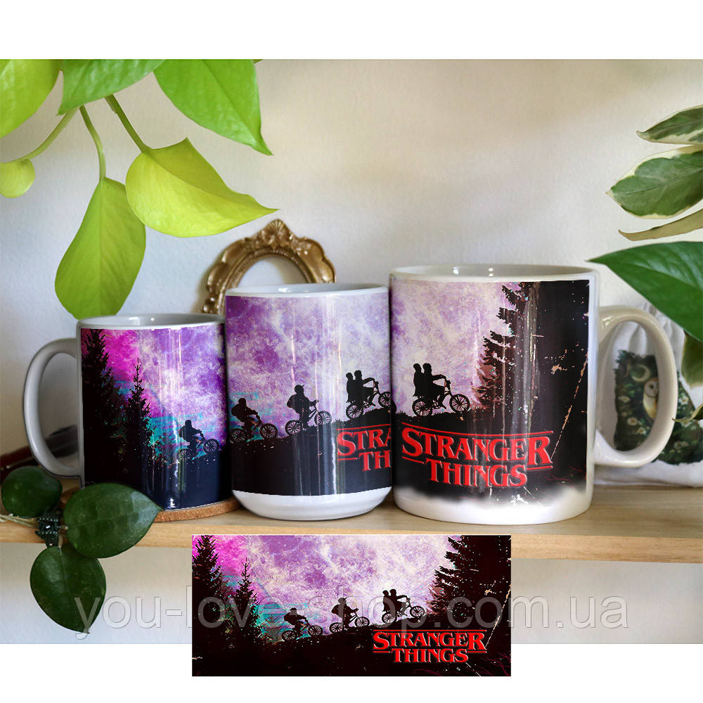 Чашка  Очень странные дела / Stranger Things сиреневая 425, фото 1