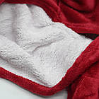 Плед толстовка 80*100 см з рукавами і капюшоном Huggle Hoodie, унісекс, Бордовий / Двосторонній худий, фото 9