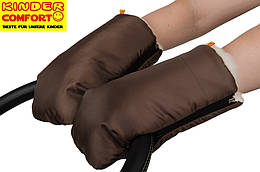 Муфта-рукавиці на овчині 3 в 1 (коричнева)