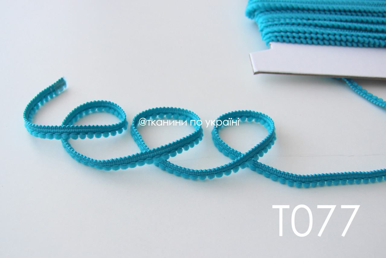 Тасьма зі вставками бірюзова 9 мм (Т077), фото 1
