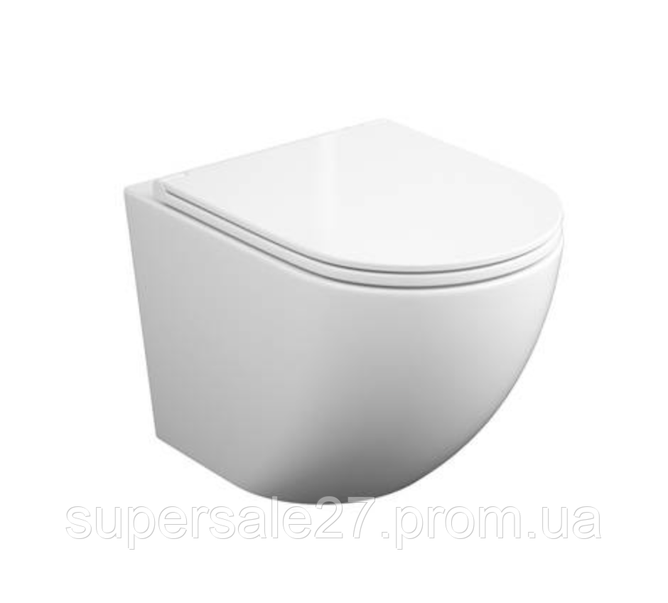 Унітаз підвісний Koller Pool ROUND Tornado 3.0 із сидінням Soft-close RN-0520-RQ3, фото 1