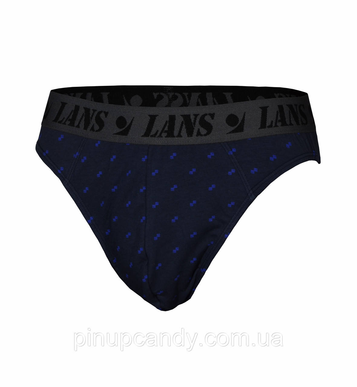 Труси сліпи чоловічі спорт (2 шт) Lans 03/044 Ромби (розміри: M-4XL) темно-сині, фото 1