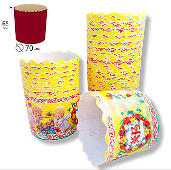 Паперові форми для пасхи 70*65 Ангелочки