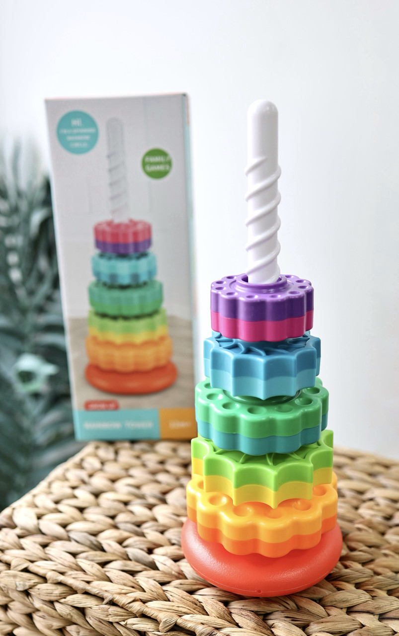 Пірамідка з шестернями висота 35,5 см, фото 1