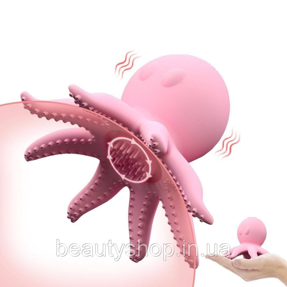 Вакуумний вібратор UMANIA для грудей та стимуляції сосків «Восьминіг» з 10 режимами вібрації