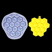 Молд силіконовий Соти 55 на 53 мм сірий