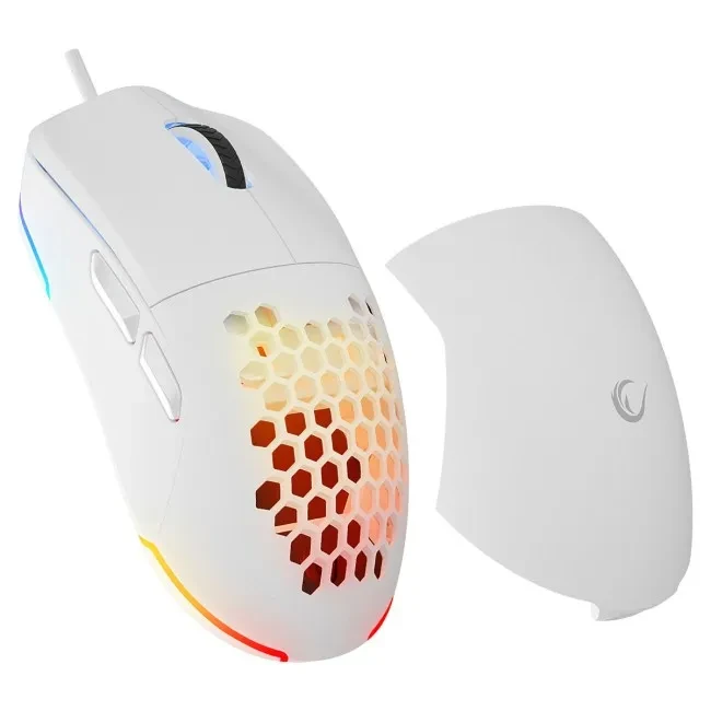 Rampage BLINK myszka gamingowa wired USB, 12800 DPI, RGB, optical sensor, White, фото 1